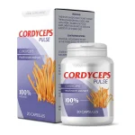 Frasco de Cordyceps Pulse Cápsulas con su caja de cartón
