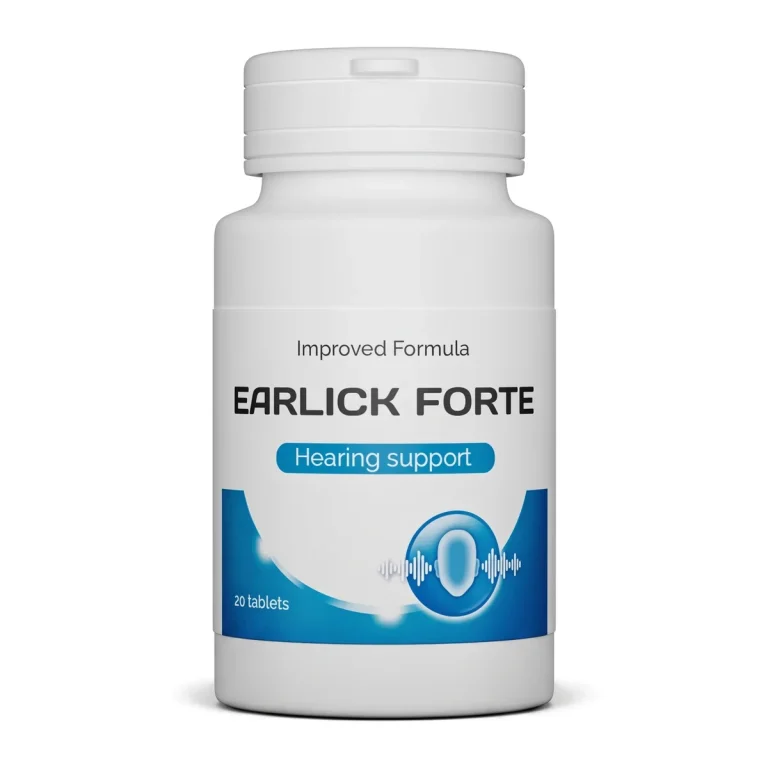 Envase de Earlick Forte con 20 comprimidos para el bienestar general
