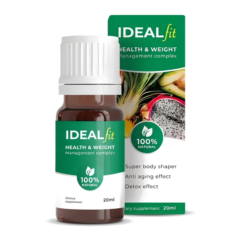 Frasco de IdealFit Gotas de 20 ml, complemento alimenticio para el control de peso