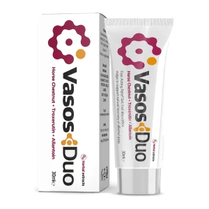 Envase de Vasos Duo Gel con ingredientes vegetales para piernas cansadas