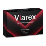 Caja de Viarex cápsulas, complemento alimenticio para la energía y el bienestar masculino
